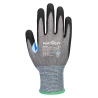 Gant anti-coupures niveau D enduit mousse de nitrile Gris/noir – Portwest A648