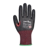 Gant anti-coupures niveau F enduit latex jauge 13 Noir – Portwest A671