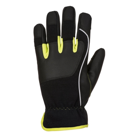 Gant de travail haute performance écran tactile compatible Noir/jaune – Portwest A771