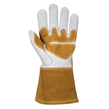 Gant de soudage professionnel cuir pleine fleur doublure polaire Brun – Portwest A540