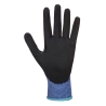 Gant anti-coupure niveau C sans couture enduit nitrile sablé Bleu/noir – Portwest AP52