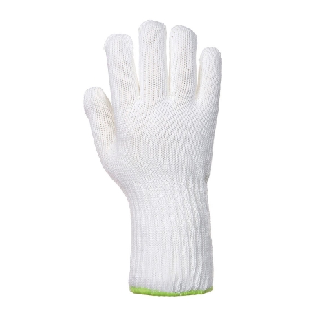 Gant anti-chaleur contact 250°C en meta-aramide sans coutures Blanc – Portwest A590, vendu à l'unité (1 gant)