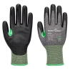 Gant anti-coupures niveau C revêtement PU compatible écran tactile Gris/noir – Portwest A638