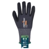 Gant tricot nitrile micro-mousse compatible écran tactile Gris/noir – Portwest APR12