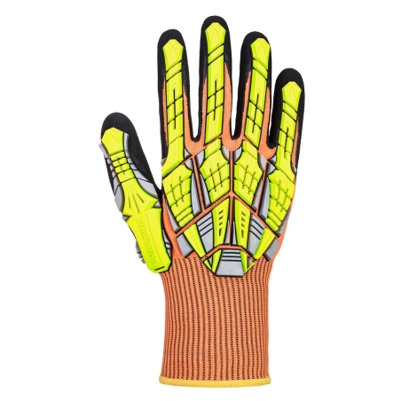 Gant antichoc TPR doublure anticoupures niveau E haute dextérité Orange – Portwest A727