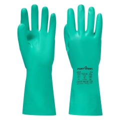 Gant nitrile chimie antidérapant ultra-sensitif Vert – Portwest A812