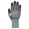 Gant anti-coupures niveau D enduit PU jauge 21 Gris/noir – Portwest A649