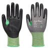 Gant anti-coupures niveau C enduit PU dextérité 5 Gris/noir – Portwest A637