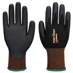Gant de précision jauge 15 enduit mousse de nitrile Noir – Portwest A370