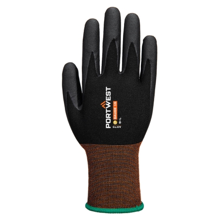Gant de précision jauge 15 enduit mousse de nitrile Noir – Portwest A370