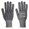Gant anti-coupure niveau D picots PVC préhension Gris – Portwest A640