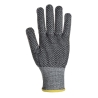 Gant anti-coupure niveau D picots PVC préhension Gris – Portwest A640