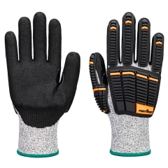 Gant impact anti-coupure C mousse de nitrile Gris/noir – Portwest A718