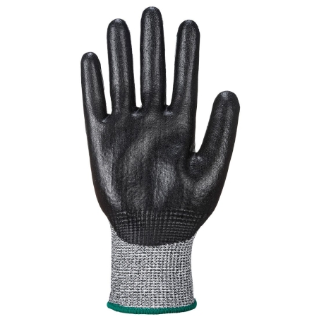 Gant mousse nitrile anticoupure enduit 3/4 Noir – Portwest A621