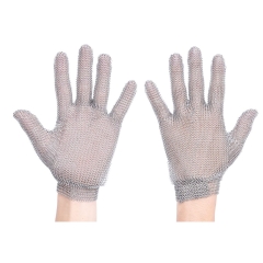 Gant de protection en cotte de mailles anti-coupure Argent – Portwest AC01, vendu à l'unité (1 gant)