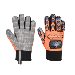 Gant étanche imperméable isolant anti-impact TPR Orange/bleu – Portwest A726