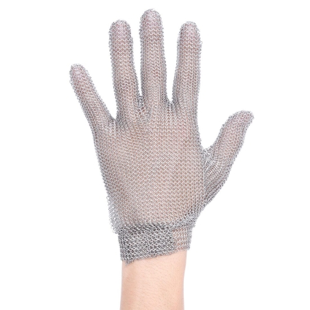 Gant de protection en cotte de mailles anti-coupure Argent – Portwest AC01, vendu à l'unité (1 gant)