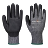Gant anti-coupure niveau F enduit PU Essential Gris/noir – Portwest AB664, lot de 12 paires
