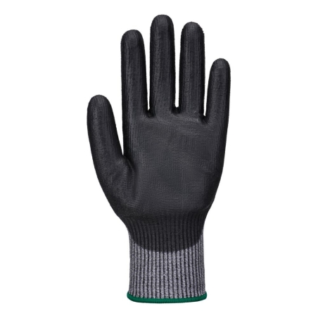 Gant anti-coupure niveau F enduit PU Essential Gris/noir – Portwest AB664, lot de 12 paires