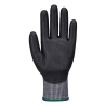 Gant anti-coupure niveau F enduit PU Essential Gris/noir – Portwest AB664, lot de 12 paires