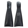 Gant caoutchouc latex lourd 60 cm protection chimique Noir – Portwest A803