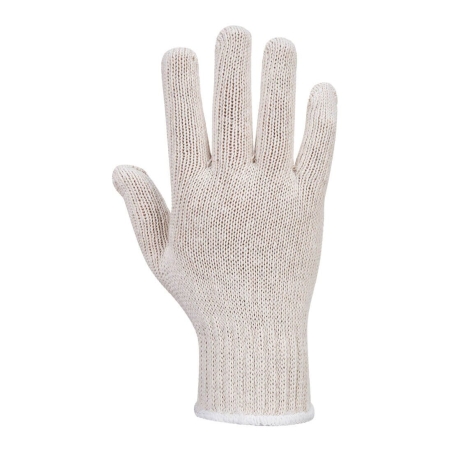 Sous-gants tricot polycoton jauge 7 en lot de 288 paires Blanc – Portwest AB030