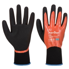 Gant enduit nitrile mousse paume antidérapant Orange/noir – Portwest AP30