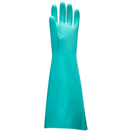 Gant nitrile extra-long 48 cm protection solvants Vert – Portwest A813
