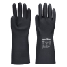 Gant chimique tout enduit butyle protection acides et solvants Noir – Portwest A824