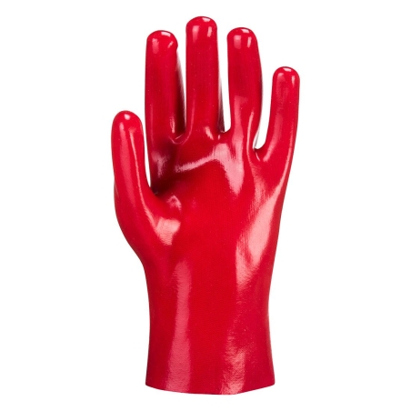 Gantelet PVC entièrement enduit résistant aux liquides Rouge – Portwest A427