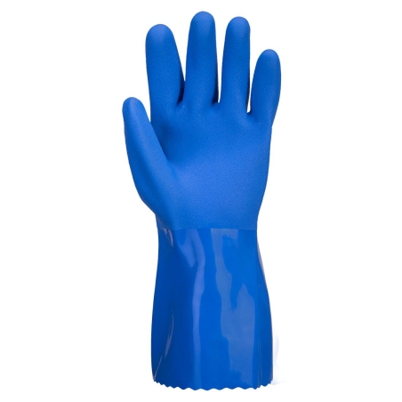 Gant chimique PVC ultra résistant dextérité élevée Bleu – Portwest A881
