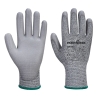Gant anti-coupure niveau C enduit PU doublure sans couture Gris – Portwest AB622, lot de 12 paires