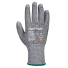 Gant anti-coupure niveau C enduit PU doublure sans couture Gris – Portwest AB622, lot de 12 paires