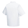 Chemise de boulanger manches courtes sans poche polycoton Blanc – Portwest 2209