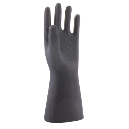 Gant chimie néoprène 38 cm protection acides et solvants Noir – Portwest A820