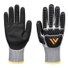 Gant de protection thermique et anti-coupure niveau F Gris/noir – Portwest AP54