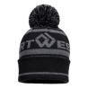 Bonnet acrylique tricoté coupe-vent à pompon Gris métal – Portwest B036