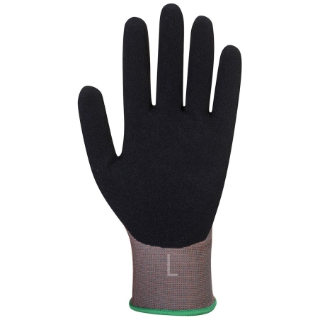 Gant anti-coupure niveau D enduit mousse nitrile Gris/noir – Portwest CT45