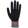 Gant anti-coupure niveau D enduit mousse nitrile Gris/noir – Portwest CT45