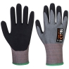 Gant anti-coupure niveau F mousse nitrile jauge 13 Gris/noir – Portwest CT67