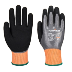 Gant de protection thermique anti-coupure niveau D Gris/noir – Portwest AP51