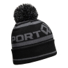 Bonnet acrylique tricoté coupe-vent à pompon Gris métal – Portwest B036
