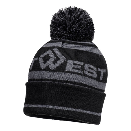 Bonnet acrylique tricoté coupe-vent à pompon Gris métal – Portwest B036