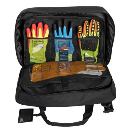 Sac de présentation pour gants 36 poches avec bandoulière Noir – Portwest B930