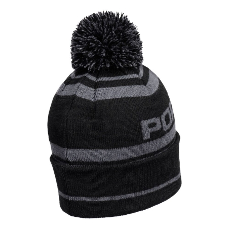 Bonnet acrylique tricoté coupe-vent à pompon Gris métal – Portwest B036