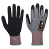 Gant anti-coupure niveau E mousse nitrile jauge 15 Gris/noir – Portwest CT65