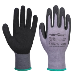 Gant enduit nitrile résistant huile et graisse - multipack 12 paires Gris/noir – Portwest AB350