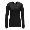 T-shirt thermique à manches longues femme col rond Noir – Portwest B126