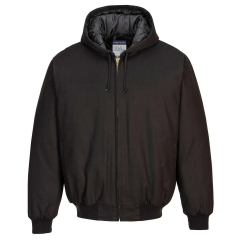 Veste à capuche matelassée doublure duvet de canard Noir – Portwest DC801