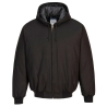 Veste à capuche matelassée doublure duvet de canard Noir – Portwest DC801